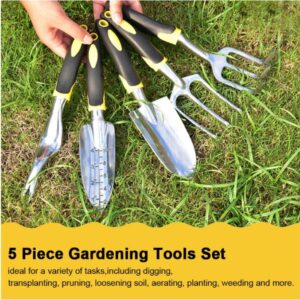 5-in-1 Garden Tool Set with Ergonomic Handle